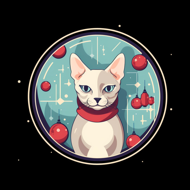 Devon Rex Cat Xmas Ornament, Love Cats by logiamerch