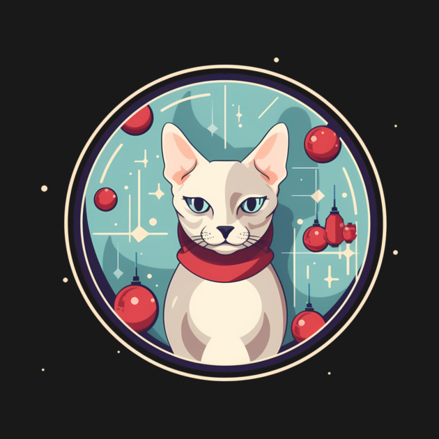 Devon Rex Cat Xmas Ornament, Love Cats by logiamerch