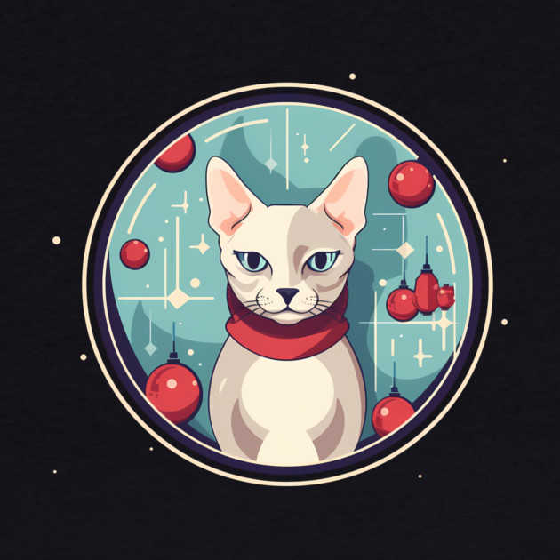 Devon Rex Cat Xmas Ornament, Love Cats by logiamerch