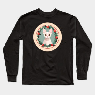 Devon Rex Cat Xmas Ornament, Love Cats Long Sleeve T-Shirt