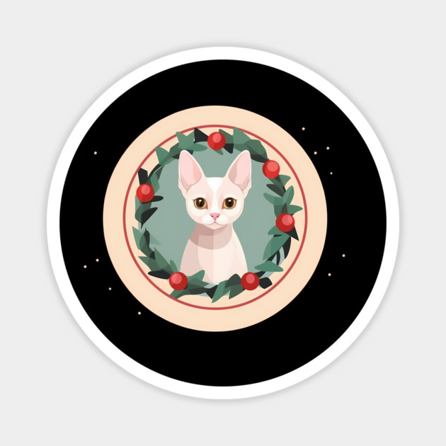 Devon Rex Cat Xmas Ornament, Love Cats Magnet by logiamerch