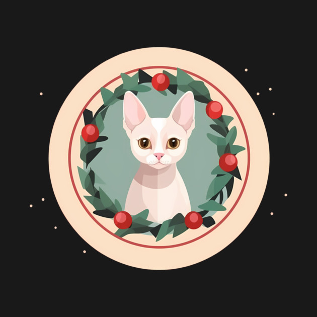 Devon Rex Cat Xmas Ornament, Love Cats by logiamerch