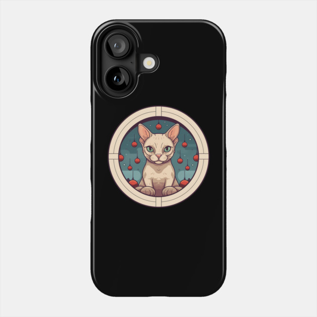 Devon Rex Cat Xmas Ornament, Love Cats Phone Case by logiamerch