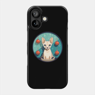 Devon Rex Cat Xmas Ornament, Love Cats Phone Case
