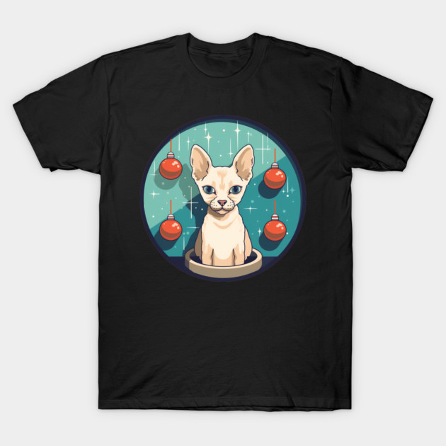Devon Rex Cat Xmas Ornament, Love Cats T-Shirt by logiamerch