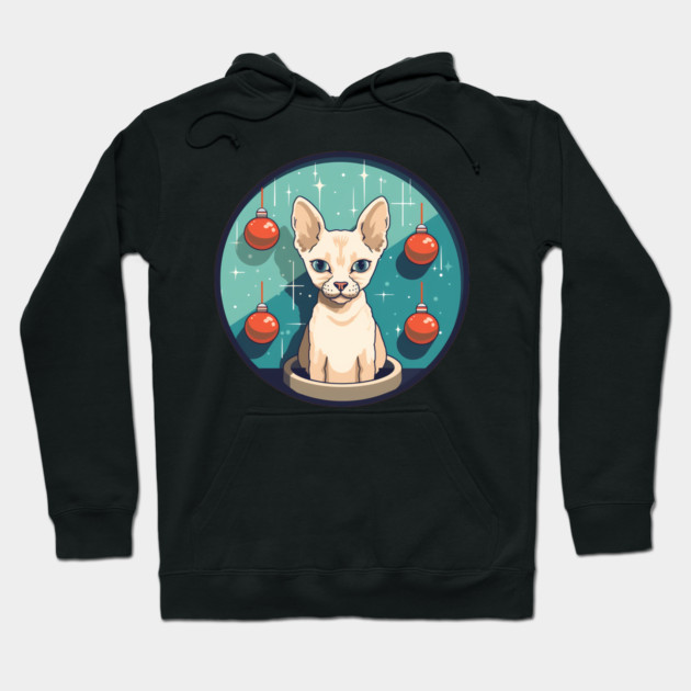 Devon Rex Cat Xmas Ornament, Love Cats Hoodie by logiamerch