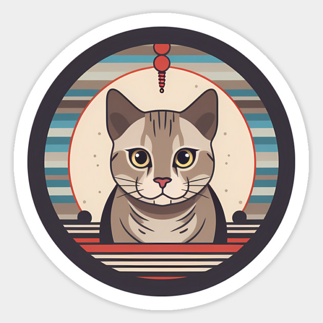 Egyptian Mau Cat Xmas Xmas Ornament, Love Cats Sticker by logiamerch