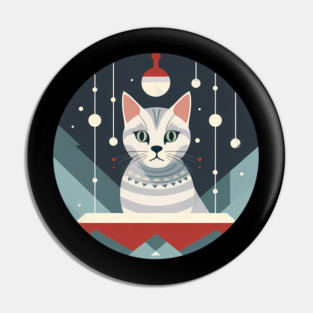 Egyptian Mau Cat Xmas Xmas Ornament, Love Cats Pin