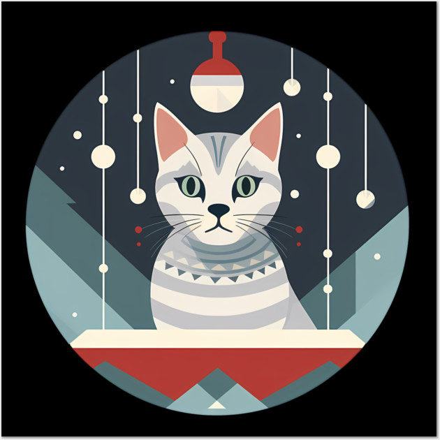 Egyptian Mau Cat Xmas Xmas Ornament, Love Cats Wall Art by logiamerch