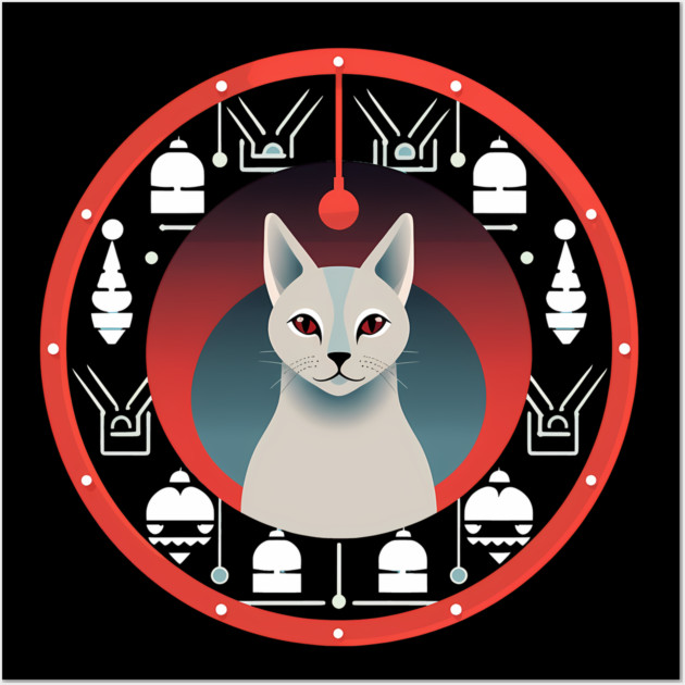 Egyptian Mau Cat Xmas Xmas Ornament, Love Cats Wall Art by logiamerch