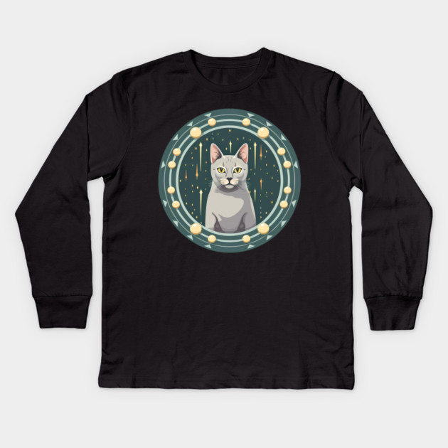 Egyptian Mau Cat Xmas Xmas Ornament, Love Cats Kids Long Sleeve T-Shirt by logiamerch