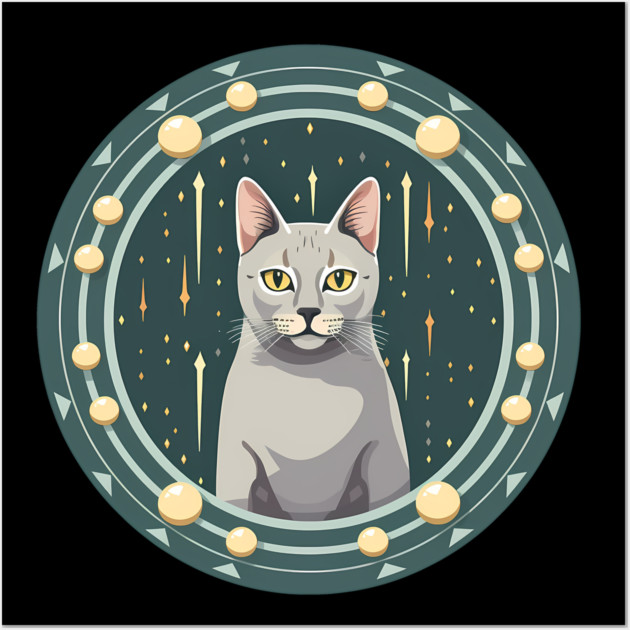 Egyptian Mau Cat Xmas Xmas Ornament, Love Cats Wall Art by logiamerch