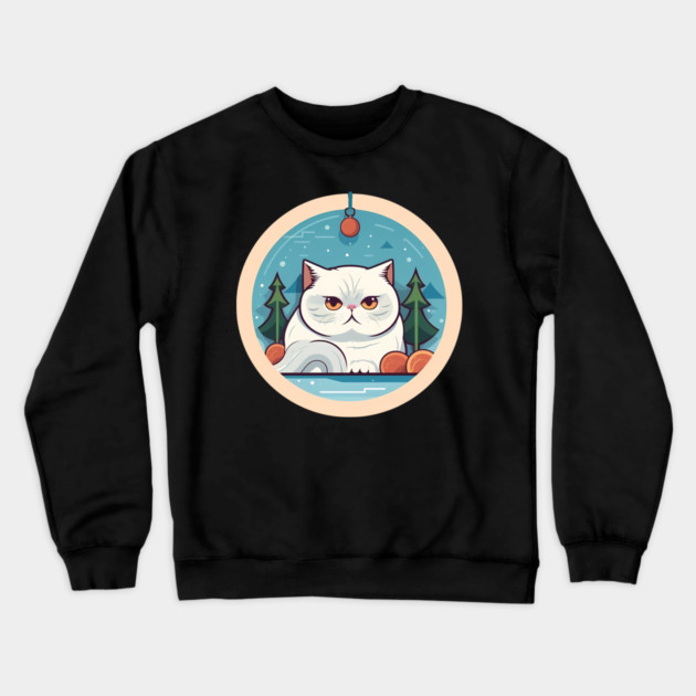 Exotic Shorthair Cat Xmas Xmas Ornament, Love Cats Crewneck Sweatshirt by logiamerch