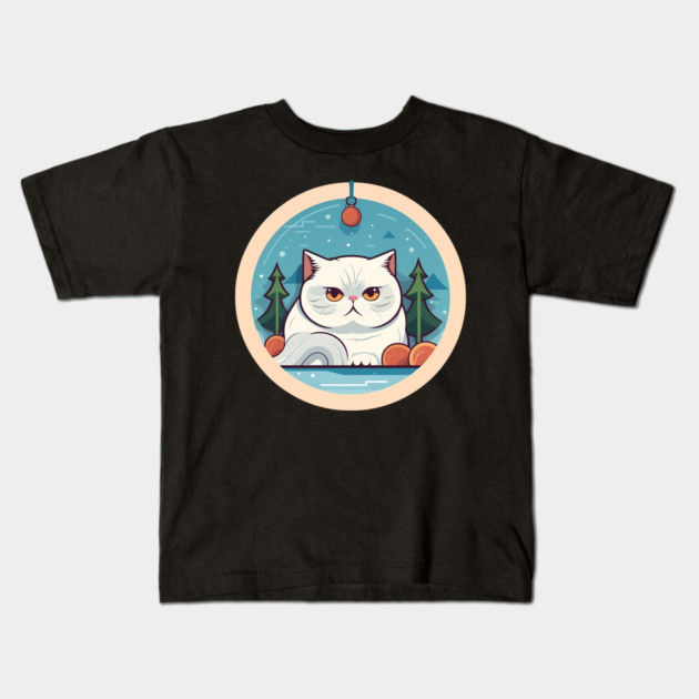 Exotic Shorthair Cat Xmas Xmas Ornament, Love Cats Kids T-Shirt by logiamerch