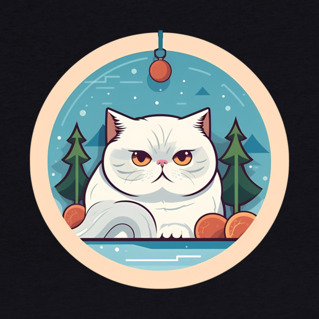 Exotic Shorthair Cat Xmas Xmas Ornament, Love Cats by logiamerch