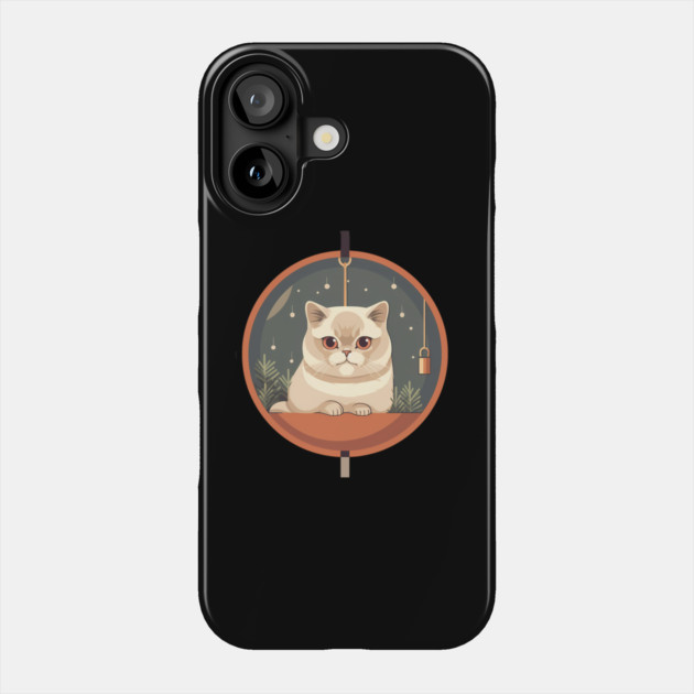 Exotic Shorthair Cat Xmas Xmas Ornament, Love Cats Phone Case by logiamerch