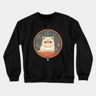 Exotic Shorthair Cat Xmas Xmas Ornament, Love Cats Crewneck Sweatshirt