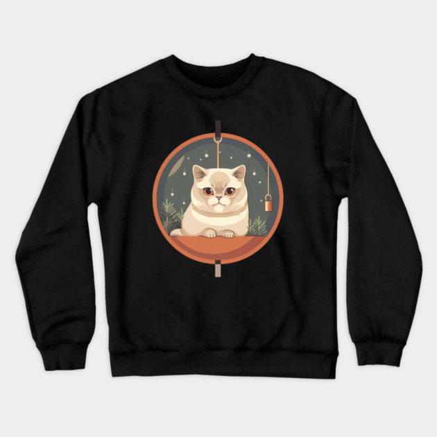 Exotic Shorthair Cat Xmas Xmas Ornament, Love Cats Crewneck Sweatshirt by logiamerch