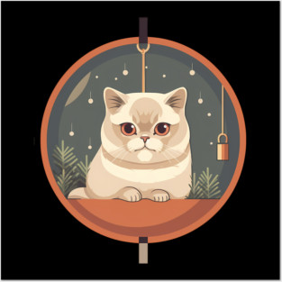 Exotic Shorthair Cat Xmas Xmas Ornament, Love Cats Posters and Art