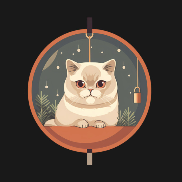 Exotic Shorthair Cat Xmas Xmas Ornament, Love Cats by logiamerch