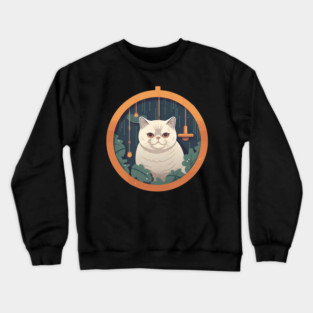 Exotic Shorthair Cat Xmas Xmas Ornament, Love Cats Crewneck Sweatshirt