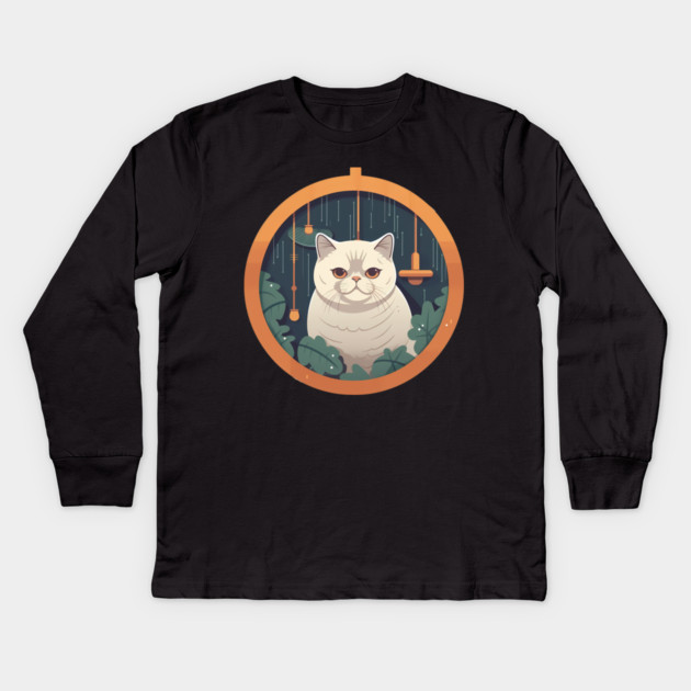 Exotic Shorthair Cat Xmas Xmas Ornament, Love Cats Kids Long Sleeve T-Shirt by logiamerch