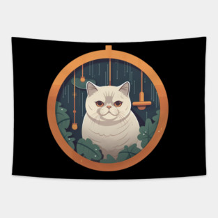 Exotic Shorthair Cat Xmas Xmas Ornament, Love Cats Tapestry