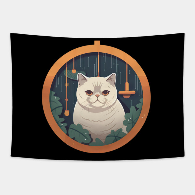Exotic Shorthair Cat Xmas Xmas Ornament, Love Cats Tapestry by logiamerch
