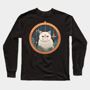 Exotic Shorthair Cat Xmas Xmas Ornament, Love Cats Long Sleeve T-Shirt