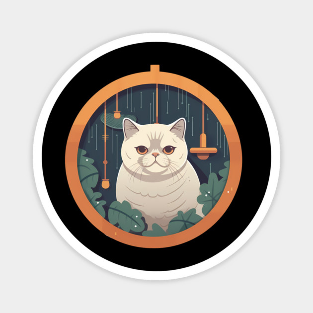 Exotic Shorthair Cat Xmas Xmas Ornament, Love Cats Magnet by logiamerch