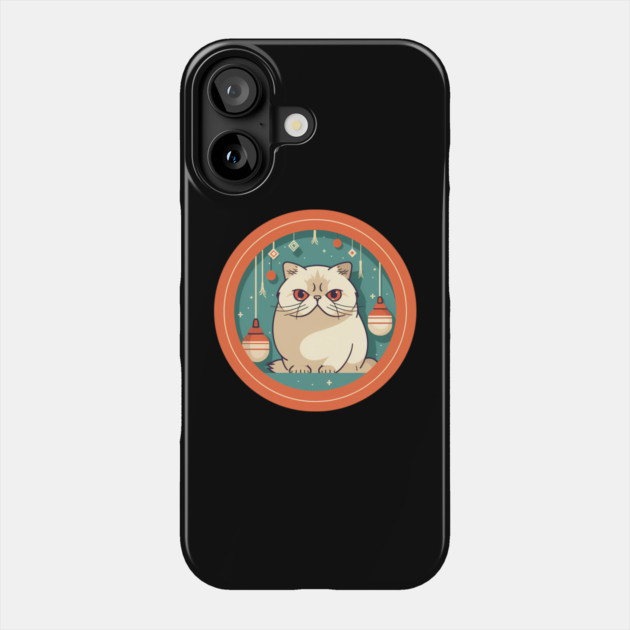 Exotic Shorthair Cat Xmas Xmas Ornament, Love Cats Phone Case by logiamerch