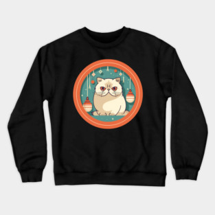 Exotic Shorthair Cat Xmas Xmas Ornament, Love Cats Crewneck Sweatshirt