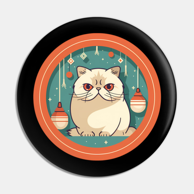 Exotic Shorthair Cat Xmas Xmas Ornament, Love Cats Pin by logiamerch