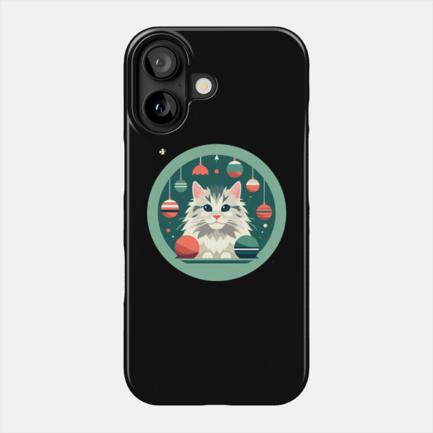 Maine Coon Cat Xmas Xmas Ornament, Love Cats Phone Case by logiamerch