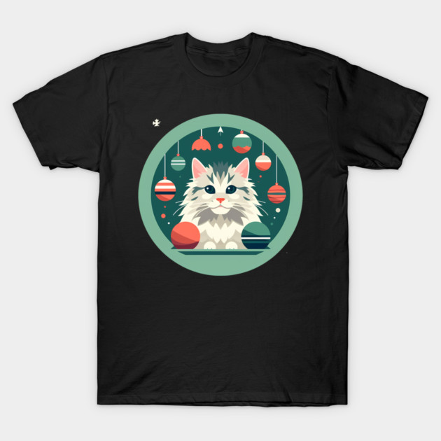 Maine Coon Cat Xmas Xmas Ornament, Love Cats T-Shirt by logiamerch