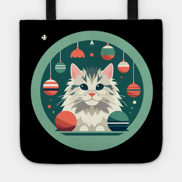 Maine Coon Cat Xmas Xmas Ornament, Love Cats Tote by logiamerch
