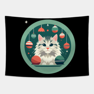 Maine Coon Cat Xmas Xmas Ornament, Love Cats Tapestry