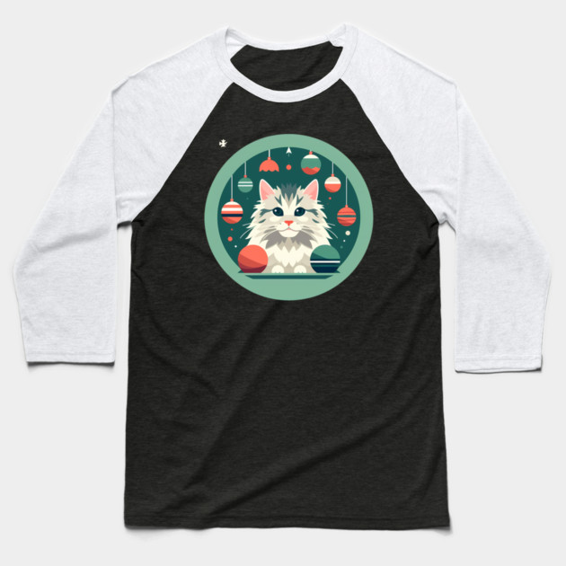 Maine Coon Cat Xmas Xmas Ornament, Love Cats Baseball T-Shirt by logiamerch