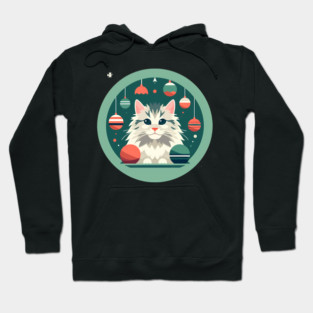 Maine Coon Cat Xmas Xmas Ornament, Love Cats Hoodie