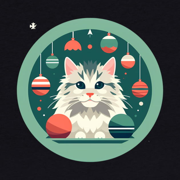 Maine Coon Cat Xmas Xmas Ornament, Love Cats by logiamerch