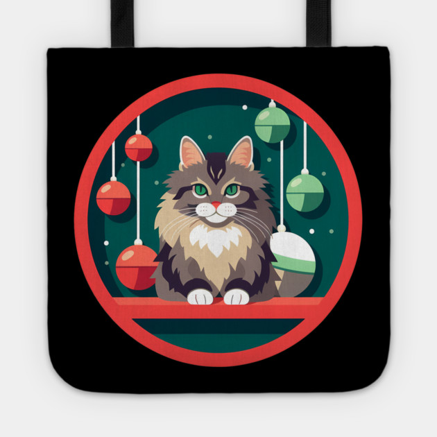 Maine Coon Cat Xmas Xmas Ornament, Love Cats Tote by logiamerch
