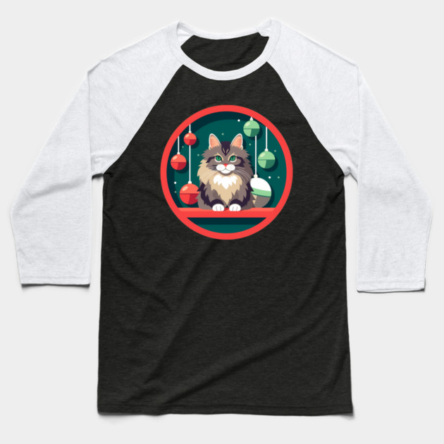 Maine Coon Cat Xmas Xmas Ornament, Love Cats Baseball T-Shirt by logiamerch