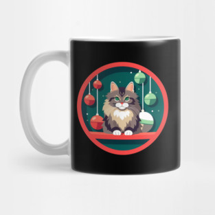 Maine Coon Cat Xmas Xmas Ornament, Love Cats Mug