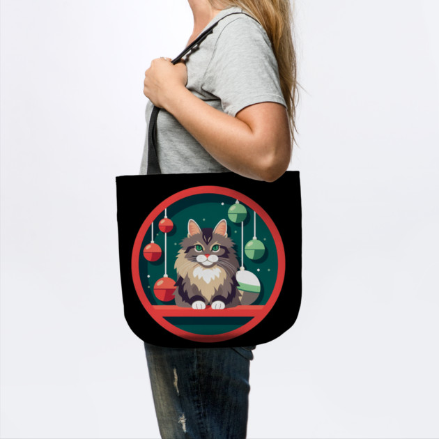 Maine Coon Cat Xmas Xmas Ornament, Love Cats by logiamerch
