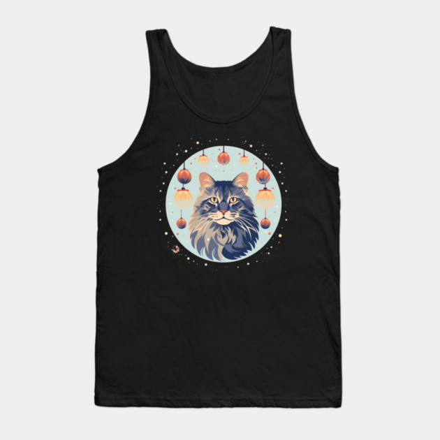 Maine Coon Cat Xmas Xmas Ornament, Love Cats Tank Top by logiamerch