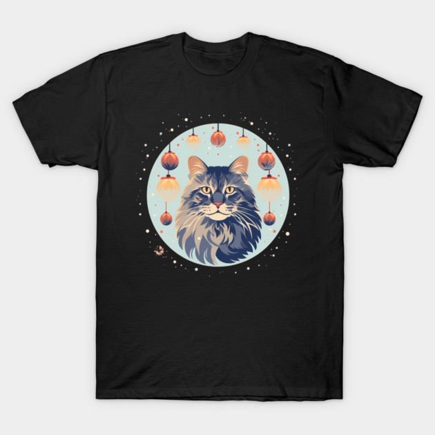 Maine Coon Cat Xmas Xmas Ornament, Love Cats T-Shirt by logiamerch