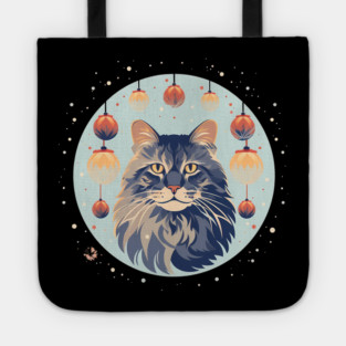 Maine Coon Cat Xmas Xmas Ornament, Love Cats Tote