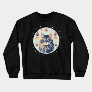 Maine Coon Cat Xmas Xmas Ornament, Love Cats Crewneck Sweatshirt