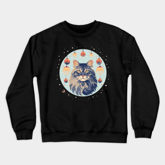 Maine Coon Cat Xmas Xmas Ornament, Love Cats Crewneck Sweatshirt by logiamerch