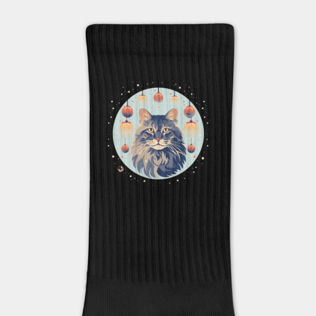 Maine Coon Cat Xmas Xmas Ornament, Love Cats by logiamerch